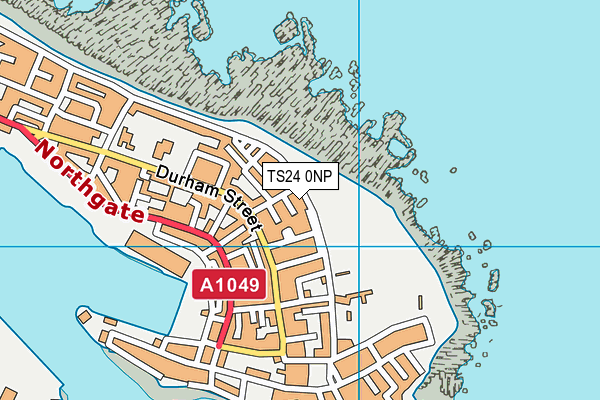 TS24 0NP map - OS VectorMap District (Ordnance Survey)