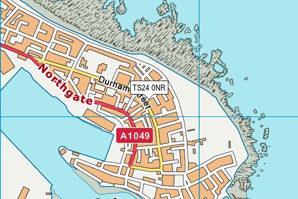 TS24 0NR map - OS VectorMap District (Ordnance Survey)