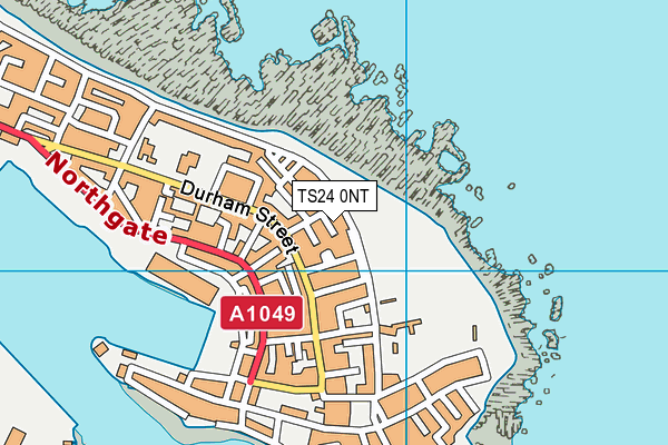 TS24 0NT map - OS VectorMap District (Ordnance Survey)