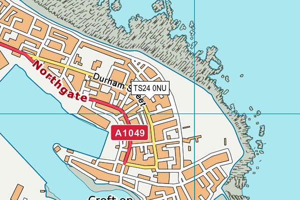 TS24 0NU map - OS VectorMap District (Ordnance Survey)