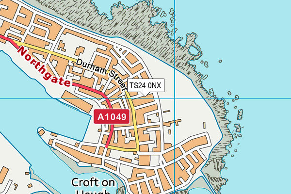TS24 0NX map - OS VectorMap District (Ordnance Survey)