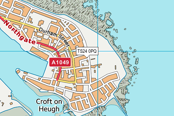 Town Moor map (TS24 0PQ) - OS VectorMap District (Ordnance Survey)