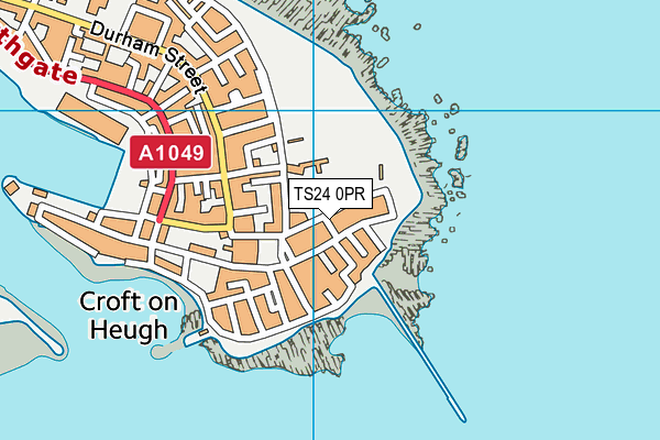 TS24 0PR map - OS VectorMap District (Ordnance Survey)