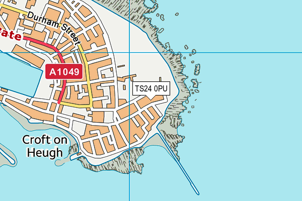 TS24 0PU map - OS VectorMap District (Ordnance Survey)