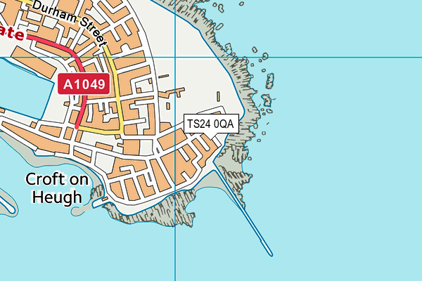 TS24 0QA map - OS VectorMap District (Ordnance Survey)