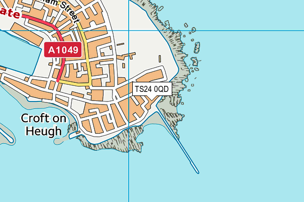 TS24 0QD map - OS VectorMap District (Ordnance Survey)