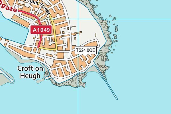 TS24 0QE map - OS VectorMap District (Ordnance Survey)