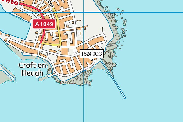 TS24 0QG map - OS VectorMap District (Ordnance Survey)
