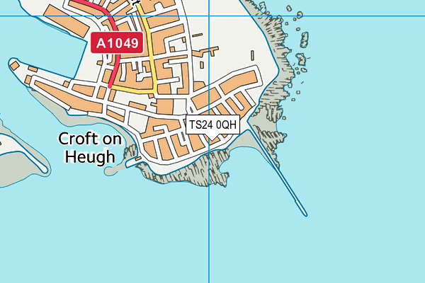 TS24 0QH map - OS VectorMap District (Ordnance Survey)