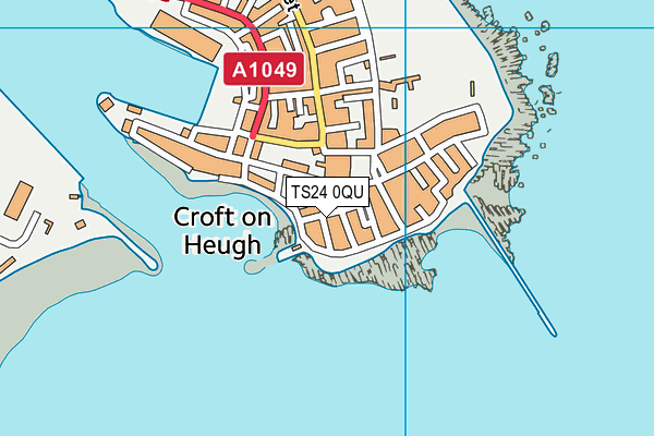 TS24 0QU map - OS VectorMap District (Ordnance Survey)