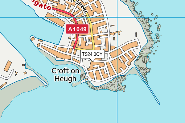 TS24 0QY map - OS VectorMap District (Ordnance Survey)