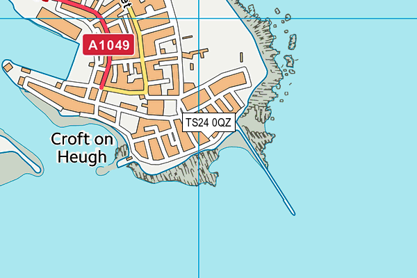 TS24 0QZ map - OS VectorMap District (Ordnance Survey)