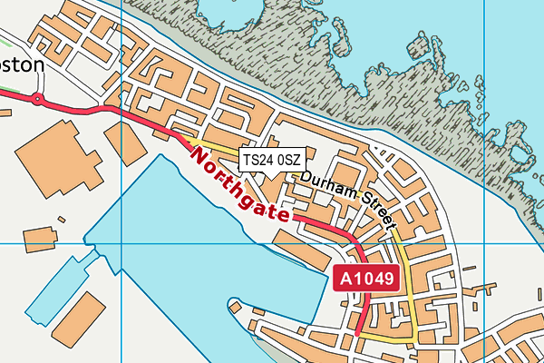 TS24 0SZ map - OS VectorMap District (Ordnance Survey)