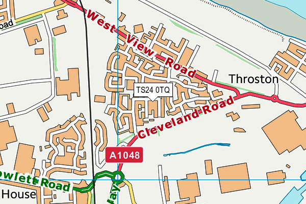 TS24 0TQ map - OS VectorMap District (Ordnance Survey)