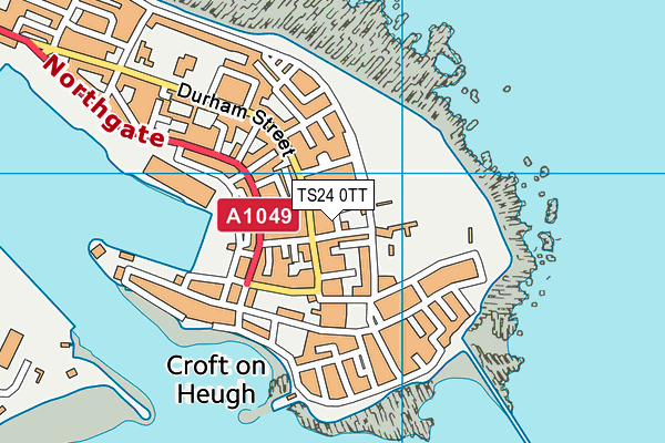 TS24 0TT map - OS VectorMap District (Ordnance Survey)