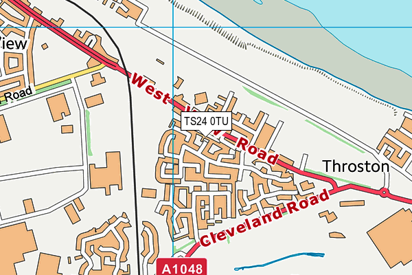 TS24 0TU map - OS VectorMap District (Ordnance Survey)