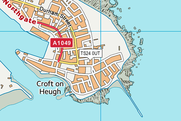 TS24 0UT map - OS VectorMap District (Ordnance Survey)