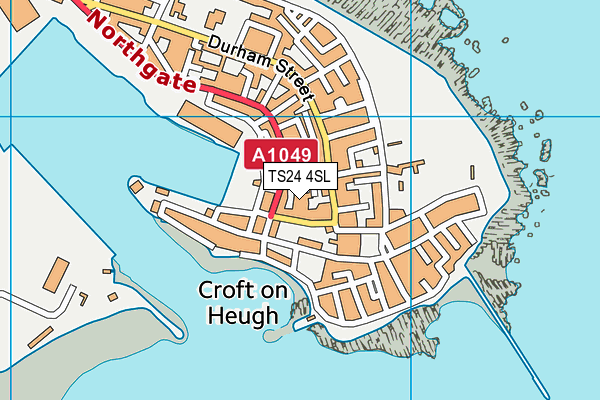 TS24 4SL map - OS VectorMap District (Ordnance Survey)