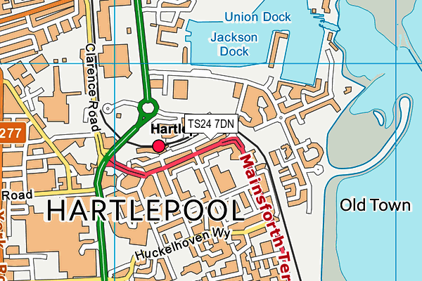 Map of RON GREIG ESTATES (HARTLEPOOL) LIMITED at district scale