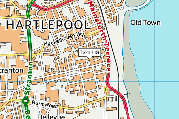 Street Map Of Hartlepool Ts24 7Jg Maps, Stats, And Open Data