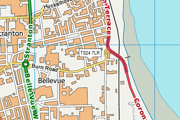 TS24 7LR map - OS VectorMap District (Ordnance Survey)