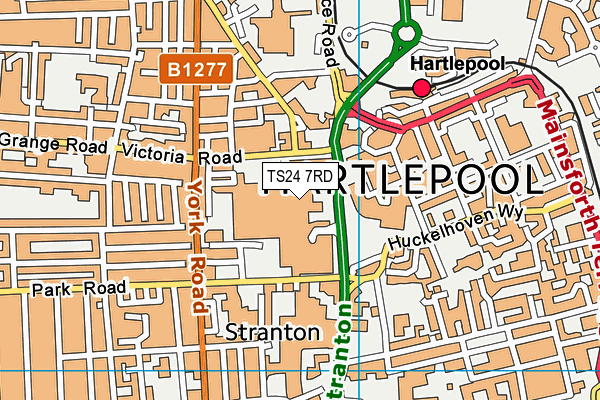 Jd Gyms (Hartlepool) map (TS24 7RD) - OS VectorMap District (Ordnance Survey)