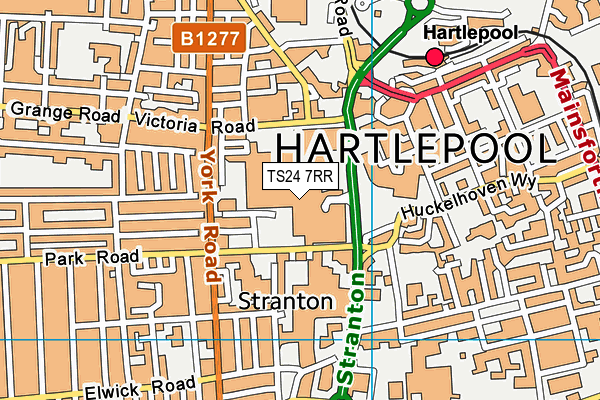 TS24 7RR map - OS VectorMap District (Ordnance Survey)