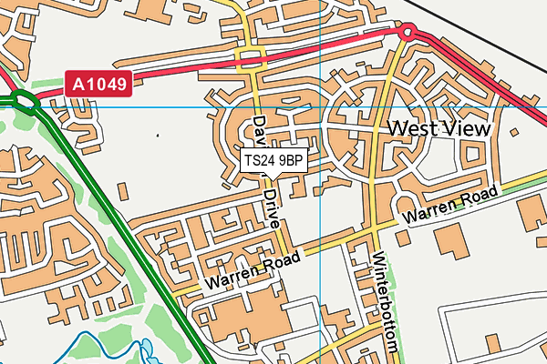West View Primary School map (TS24 9BP) - OS VectorMap District (Ordnance Survey)