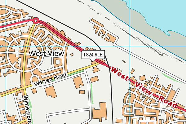 King George V Recreation Ground (Hartlepool) map (TS24 9LE) - OS VectorMap District (Ordnance Survey)