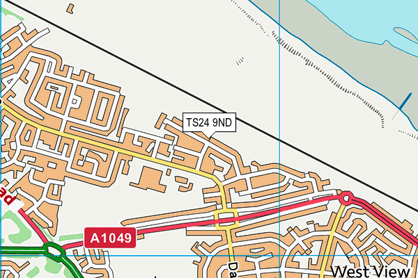 TS24 9ND map - OS VectorMap District (Ordnance Survey)