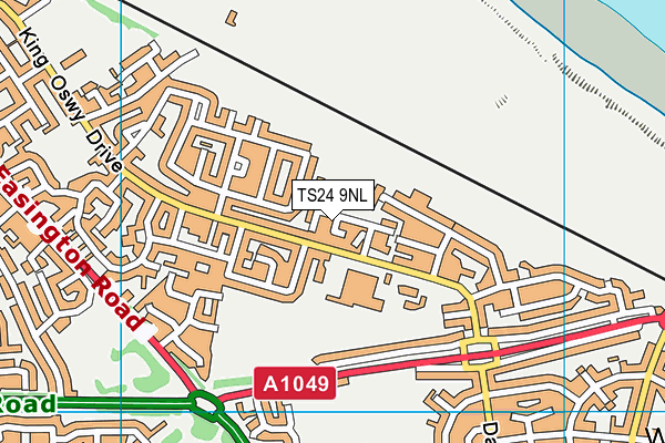 TS24 9NL map - OS VectorMap District (Ordnance Survey)