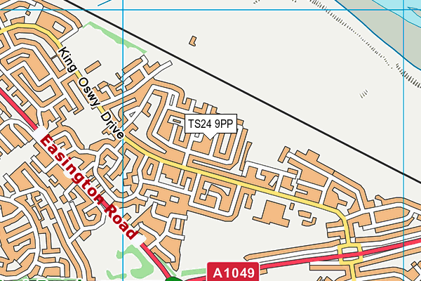 TS24 9PP map - OS VectorMap District (Ordnance Survey)