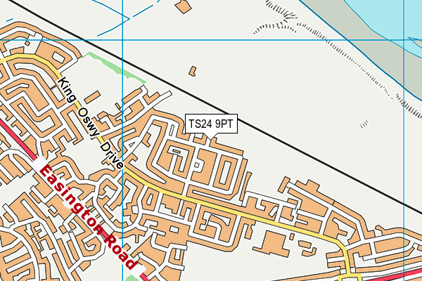 TS24 9PT map - OS VectorMap District (Ordnance Survey)