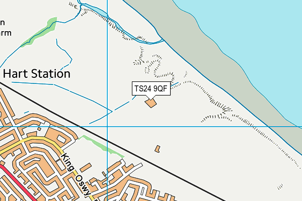 Hartlepool Golf Club Ltd map (TS24 9QF) - OS VectorMap District (Ordnance Survey)