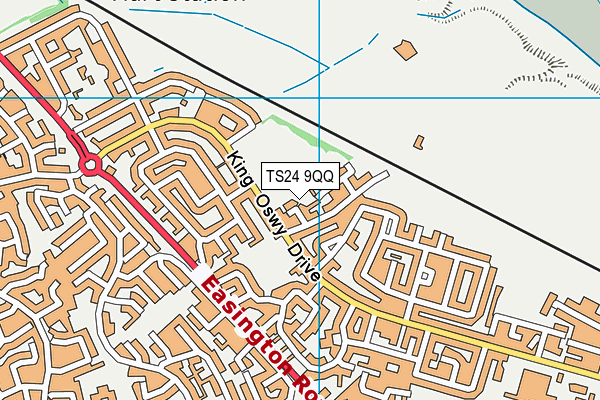 TS24 9QQ map - OS VectorMap District (Ordnance Survey)