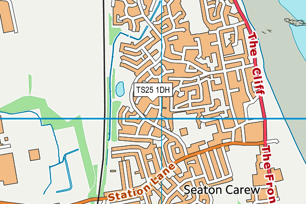 TS25 1DH map - OS VectorMap District (Ordnance Survey)