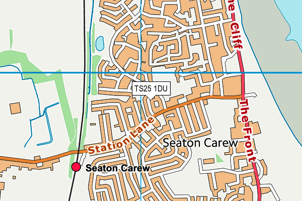 TS25 1DU map - OS VectorMap District (Ordnance Survey)