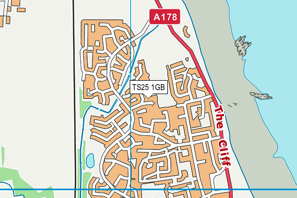 TS25 1GB map - OS VectorMap District (Ordnance Survey)