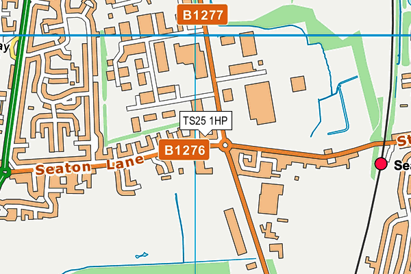 TS25 1HP map - OS VectorMap District (Ordnance Survey)