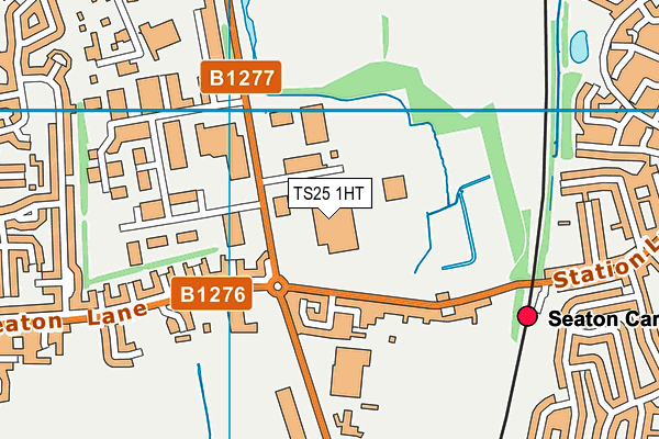 TS25 1HT map - OS VectorMap District (Ordnance Survey)