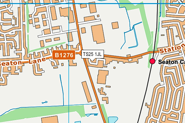 TS25 1JL map - OS VectorMap District (Ordnance Survey)