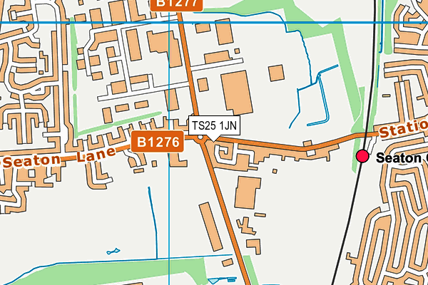 TS25 1JN map - OS VectorMap District (Ordnance Survey)