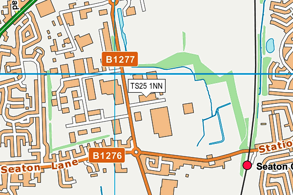 TS25 1NN map - OS VectorMap District (Ordnance Survey)