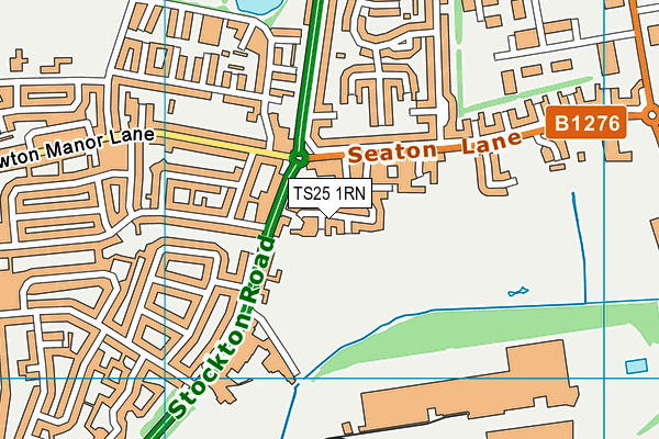 TS25 1RN map - OS VectorMap District (Ordnance Survey)