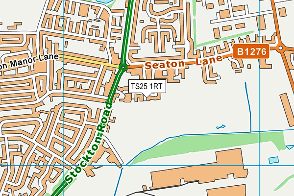 TS25 1RT map - OS VectorMap District (Ordnance Survey)
