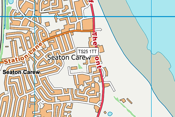 TS25 1TT map - OS VectorMap District (Ordnance Survey)