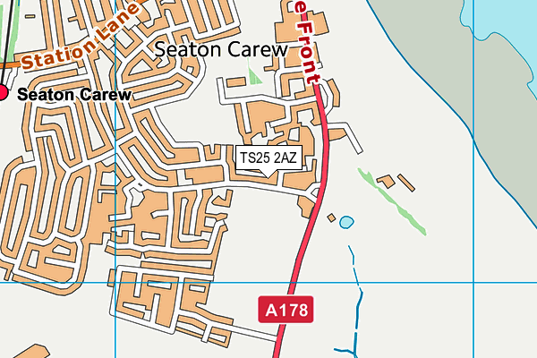 Seaton Youth & Community Centre (Closed) map (TS25 2AZ) - OS VectorMap District (Ordnance Survey)