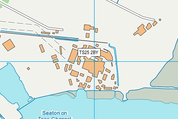 TS25 2BY map - OS VectorMap District (Ordnance Survey)