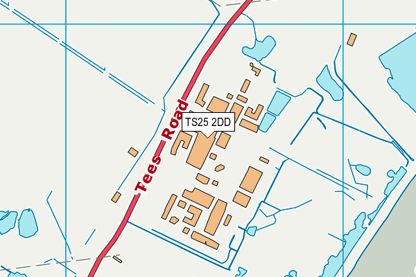 TS25 2DD map - OS VectorMap District (Ordnance Survey)