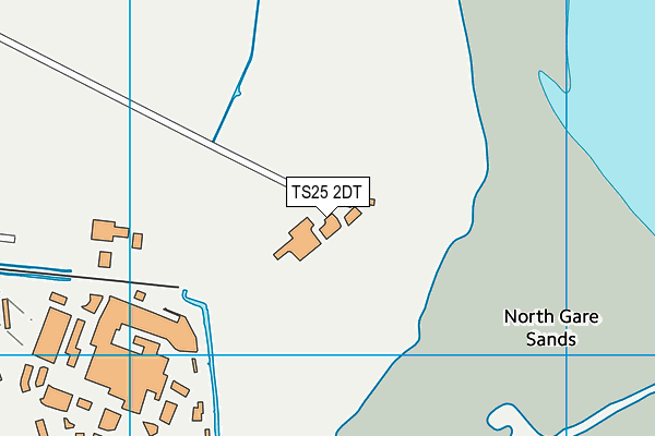 TS25 2DT map - OS VectorMap District (Ordnance Survey)